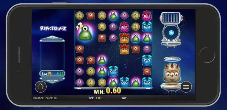 Image depicting the exciting world of Reactoonz, the thrilling online slot game by Play'n GO. Experience the captivating gameplay and bonuses of Reactoonz, including the chance to play for free in the Reactoonz demo. Spin the reels of Reactoonz slot for a chance to win big and explore the Reactoonz online universe. Unlock amazing Reactoonz bonuses and discover the game's RTP while reading Reactoonz reviews from players. Get ready for an exhilarating gaming adventure with Reactoonz!