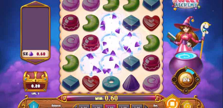 Sweet Alchemy - Play'n GO's Whimsical Slot Game: Try the Sweet Alchemy Demo, Play the Sweet Alchemy Slot for Free, Discover the Excitement of Sweet Alchemy Online. Uncover Sweet Alchemy's Bonus Features and Thrilling Gameplay. Learn about Sweet Alchemy's RTP and Read our Comprehensive Sweet Alchemy Review. Indulge in a Sugar-coated Adventure!